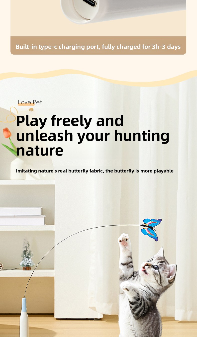 Automatic cat toy non-slip base sturdy for play