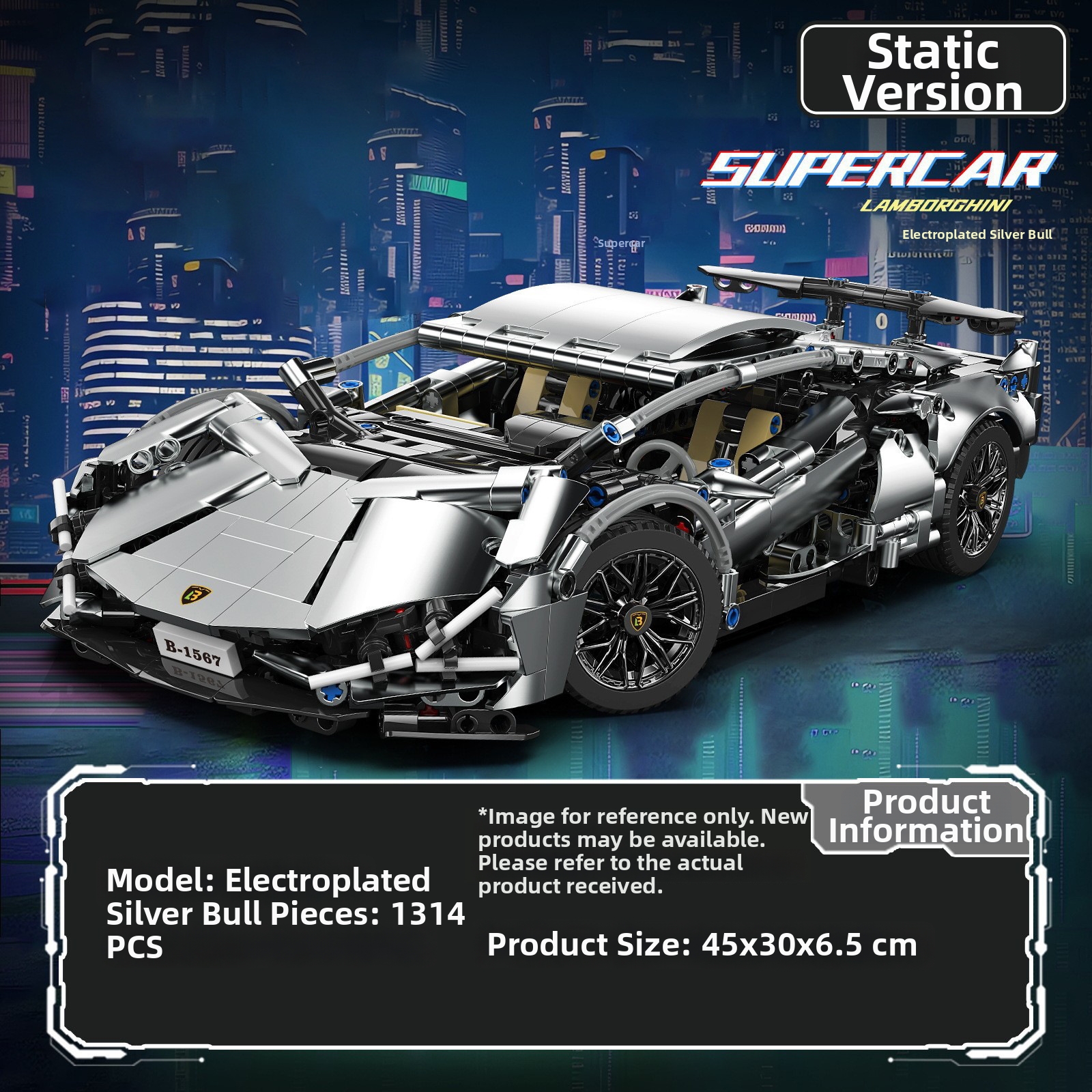 Voiture télécommandée compatible avec les jeux de construction Apollo EVO Cyber Lamb Starry Sky Gini 911_voghion.com