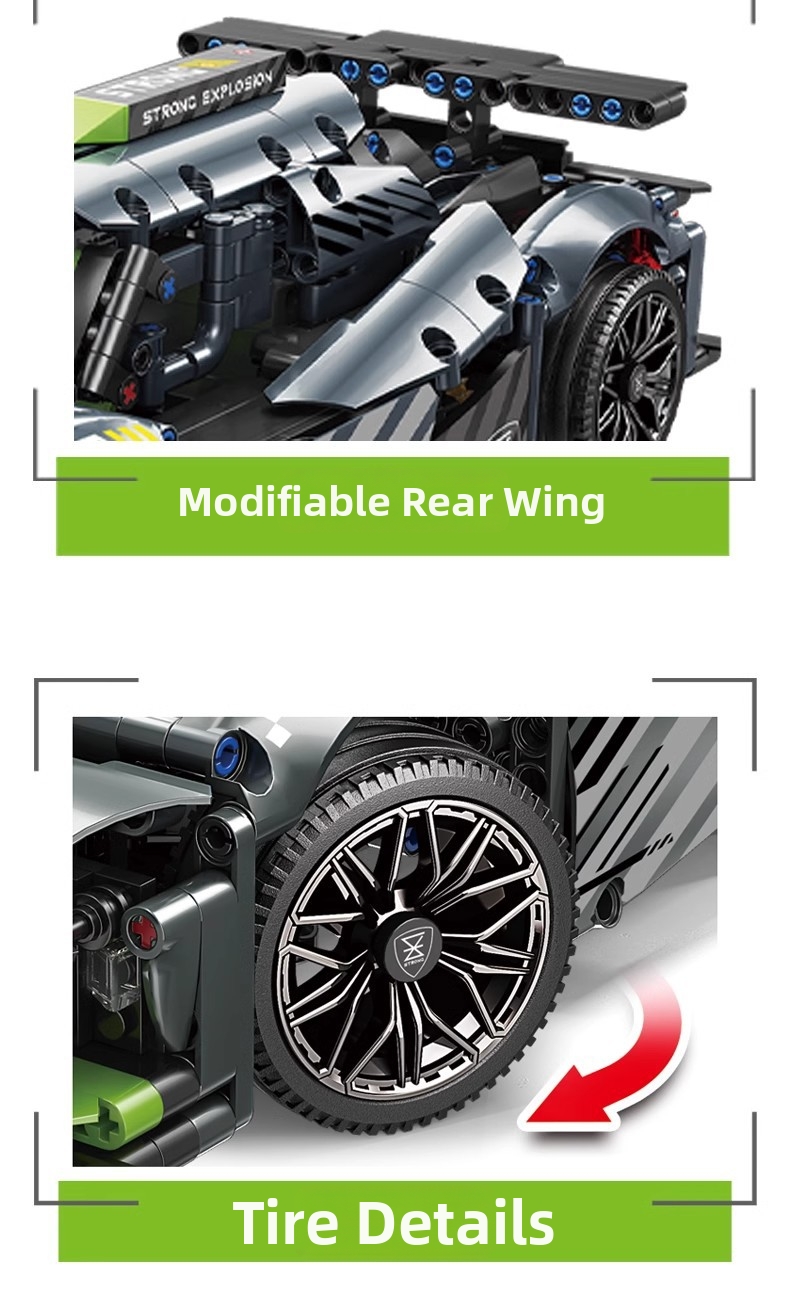 Kompatibles Darth Vader Apollo Supercar Cyber ​​Rambo ferngesteuertes Rennauto-Bausatz-Modellspielzeug_voghion.com