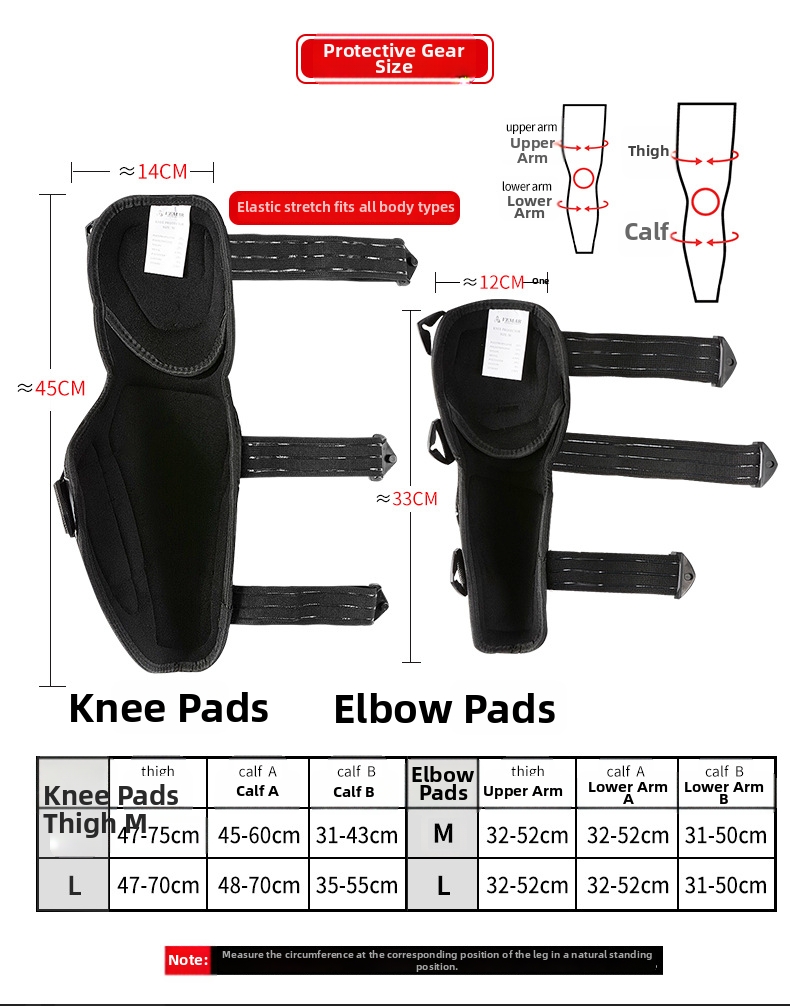 Motorcycle Knee Pads Lightweight Breathable Protective Gear Men_voghion.com
