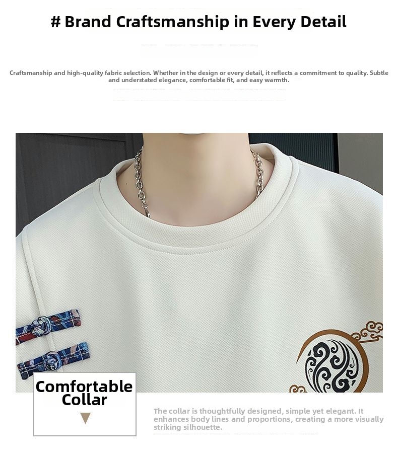 Men's Casual Sports Suit Short Sleeve High End Fashion Summer Trendy Light Luxury Black Gray Khaki Cotton Polyester Set_viptrois.com