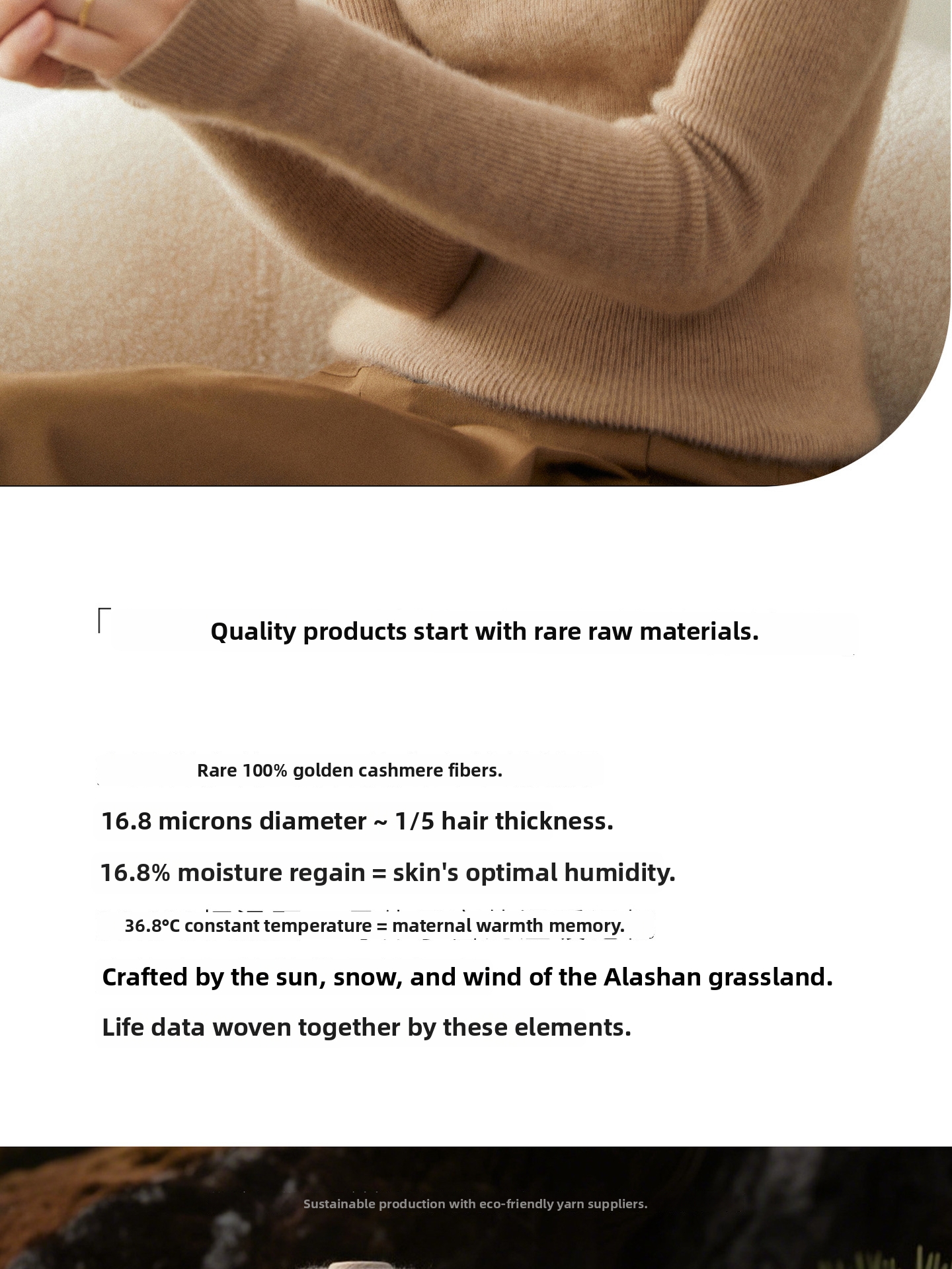 Soft And Cozy Women's Cashmere Sweater Basic Aesthetics Knitwear Semi High Neck Seamless Base Layer Wool Sweater_ecoleips.com