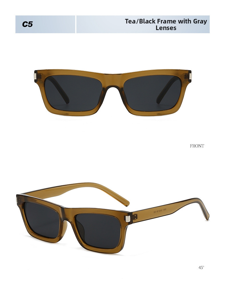 Stylish Square Frame Sunglasses Uv Protection For Women_voghion.com