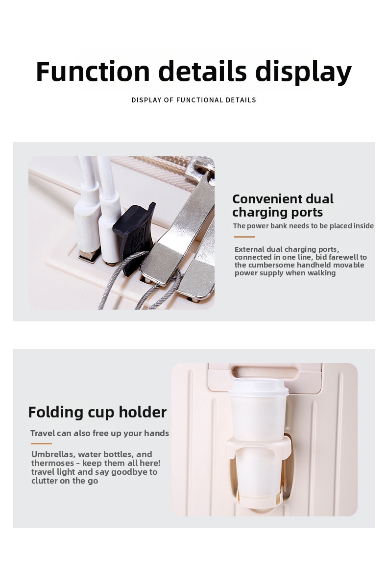 Lichte handbagage koffer met frontopening voor reizen_voghion.com