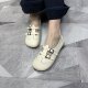 And Park's 2025 Spring/Summer New Genuine Leather Mary Jane Flat Casual Single Shoes Round Head Soft Bottom Belt Buckle Women's Shoes