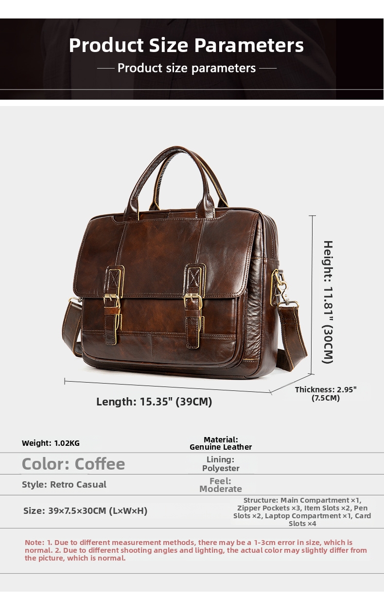 Sacoche homme en cuir véritable porte-document business messenger_voghion.com