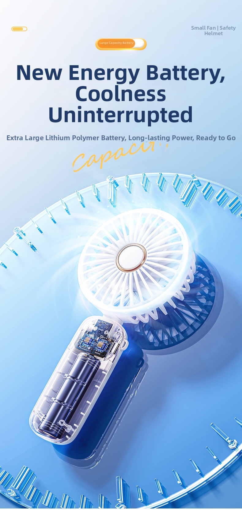 Mini ventilatore portatile a mano con display digitale usb_voghion.com