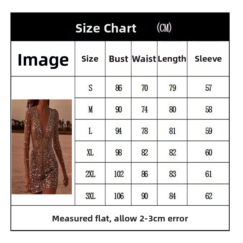 Damen Langarm Bodycon Kleid Mit V-ausschnitt Für Den Abend_voghion.com
