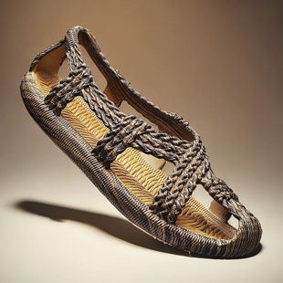 New Arrival Rattan Rubber Straw Shoes Vintage Old Style Straw Shoes Anti-Straw Sandals Beach Shoes Soft and Comfortable Driving Sandals