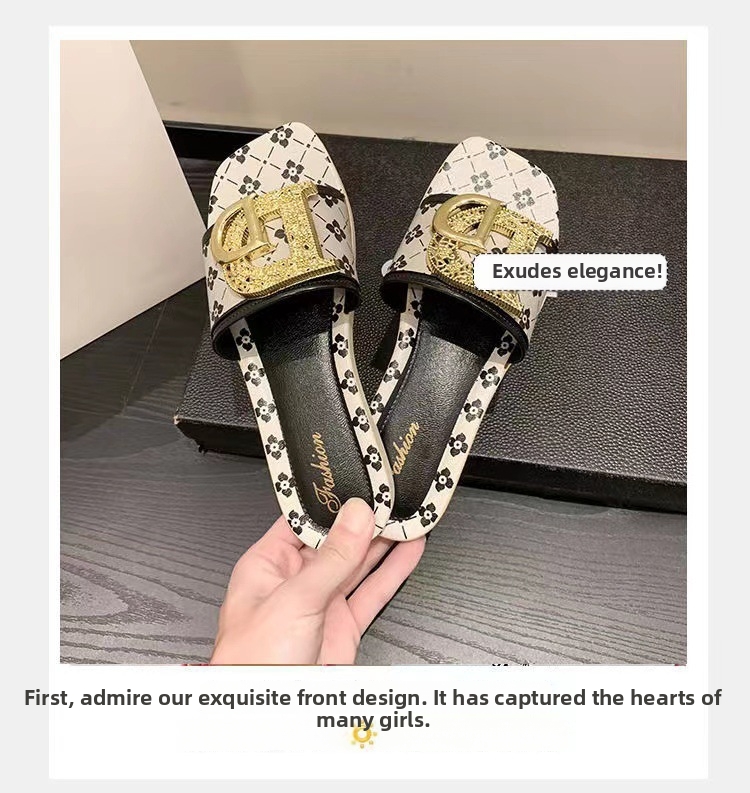 Trendige Damen Sandalen Und Freizeitschuhe Flache Pantoletten_voghion.com