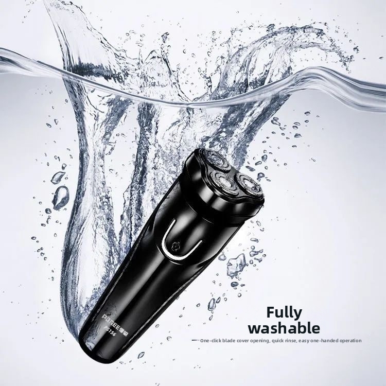 Electric Shaver For Men Rechargeable Fully Washable Three Head_voghion.com
