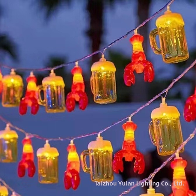 Decorative String Lights With Night Market Theme For Home And Garden_voghion.com