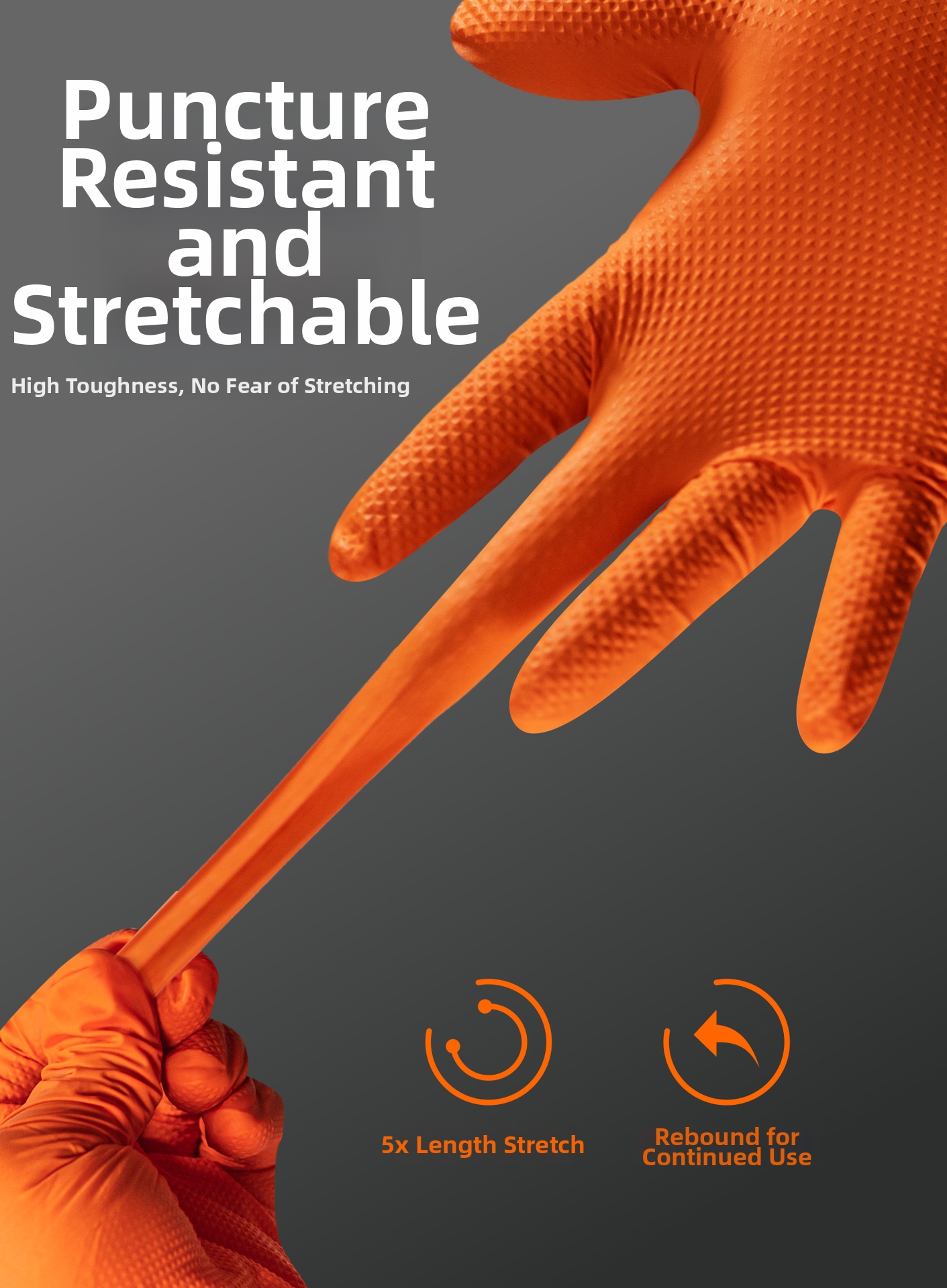 Disposable Nitrile Gloves Extra Thick Diamond Patterned Industrial_voghion.com