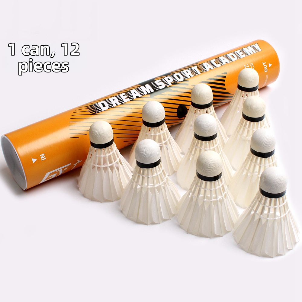 Durable Badminton Shuttlecocks Full Round Duck Feathers For Competitions Indoor Outdoor Training_voghion.com