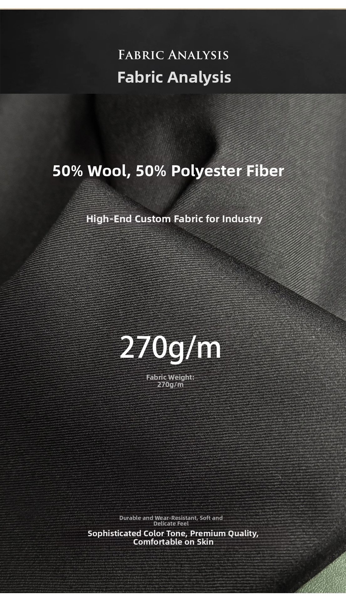 Men's Clothing Slim Fit Business Suit Anti-Wrinkle Wool Blend High End Groomsmen Wedding Suit For Formal Occasions_viptrois.com