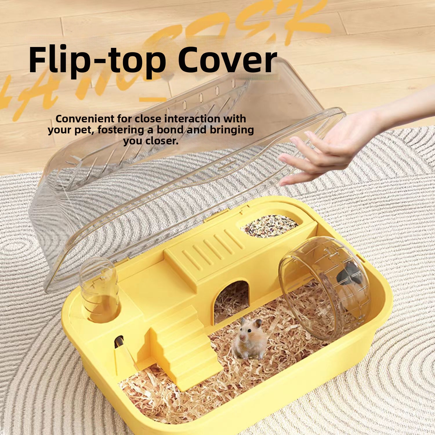 Extra Large Luxury Hamster Cage Golden Hamster Acrylic Pet Supplies With Extra Large Space_voghion.com