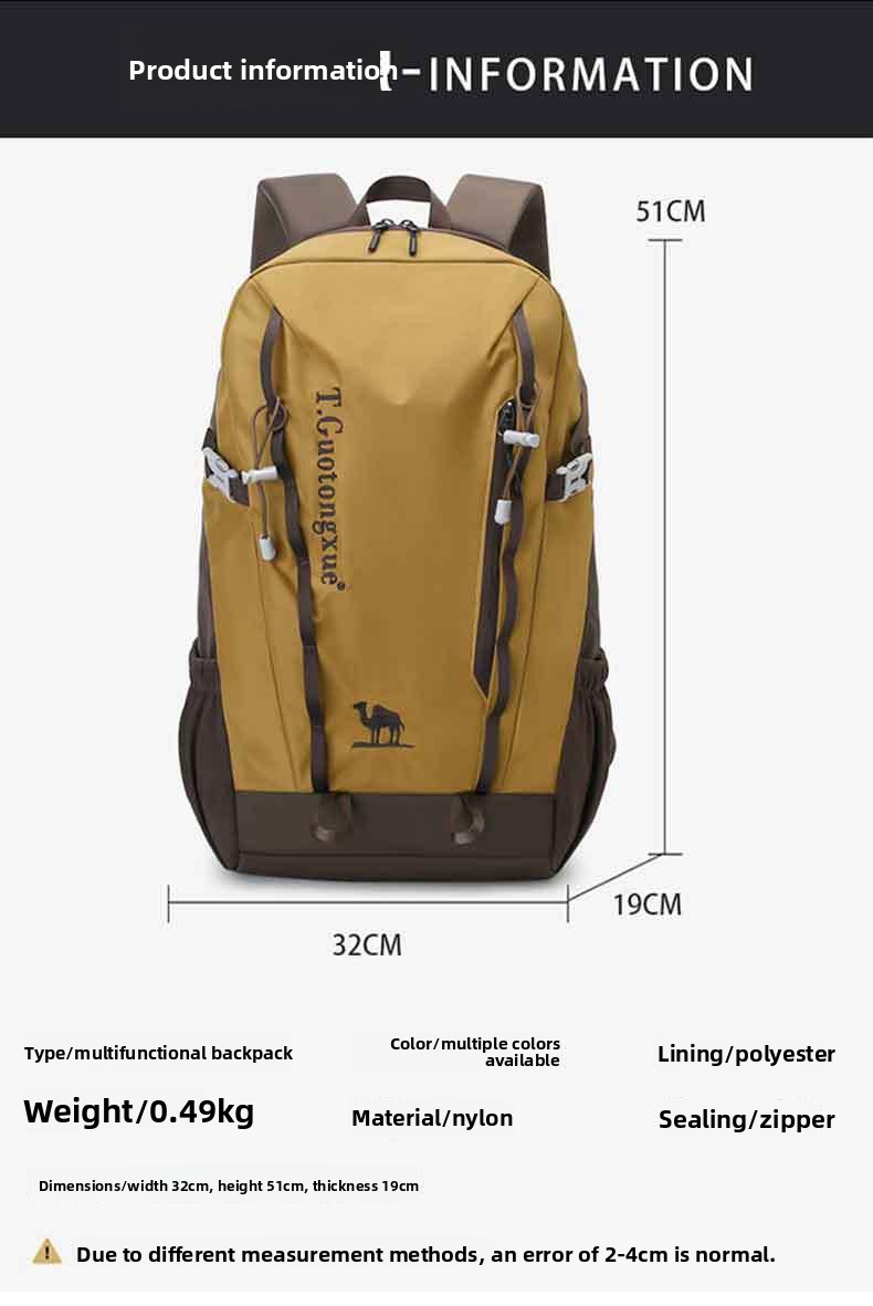Outdoor Hiking Bag Men's Travel Backpack Women's Large-capacity Travel Lightweight Equipment Leisure Bag_voghion.com