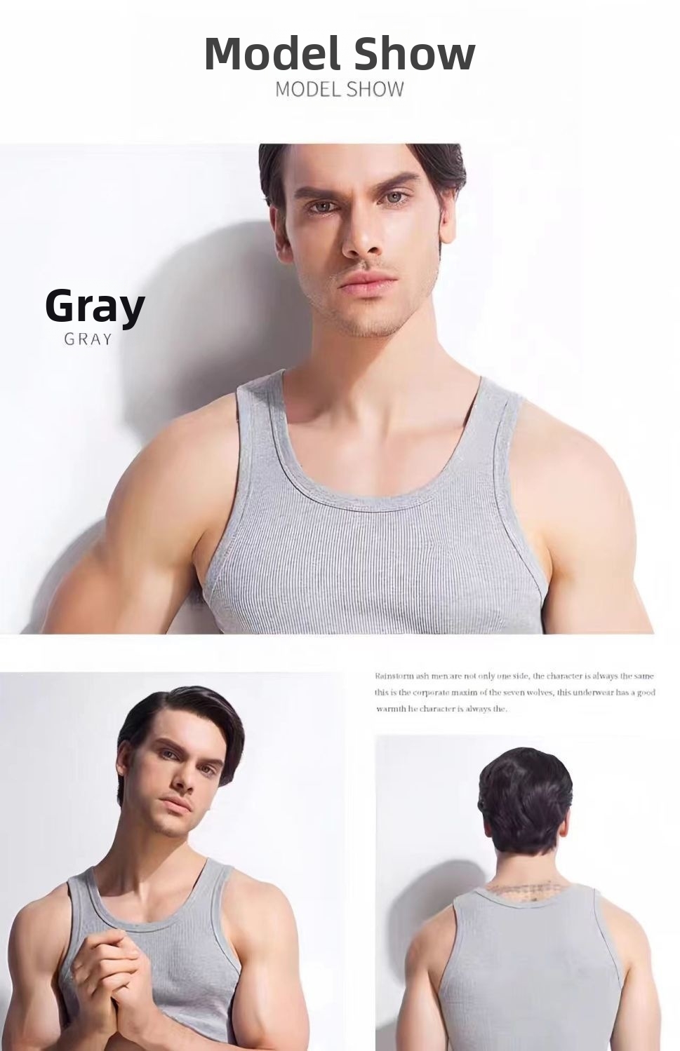 Men's Clothing Men's Solid Color Quick Drying Ribbed Sleeveless Vest Breathable Training Top Sweat Wicking Sports Vest For Summer_viptrois.com