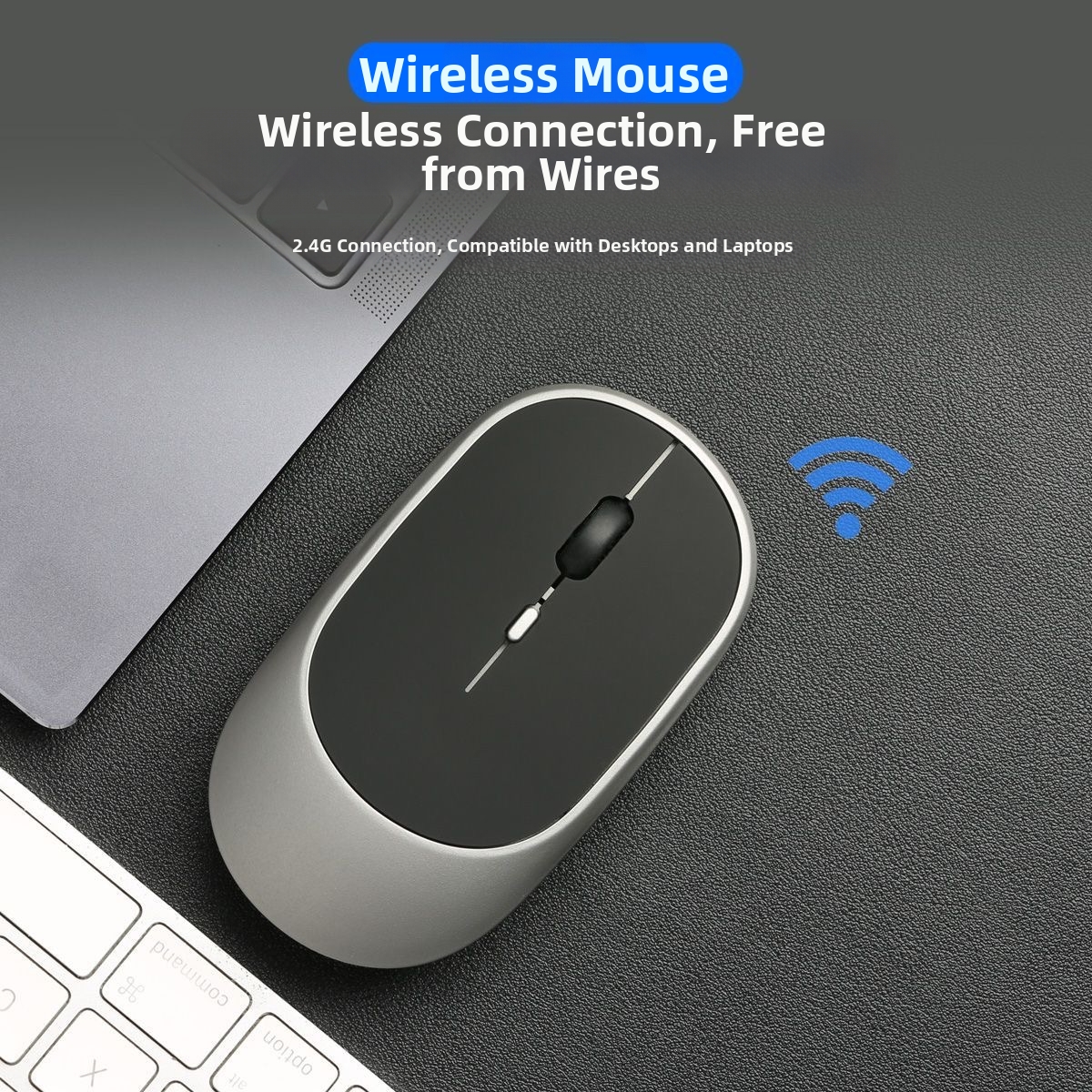 Leise kabellose Bluetooth-Dual-Mode-Maus, wiederaufladbar, Großhandel, auf Lager, verschiedene Farben, einfache Büromaus_voghion.com