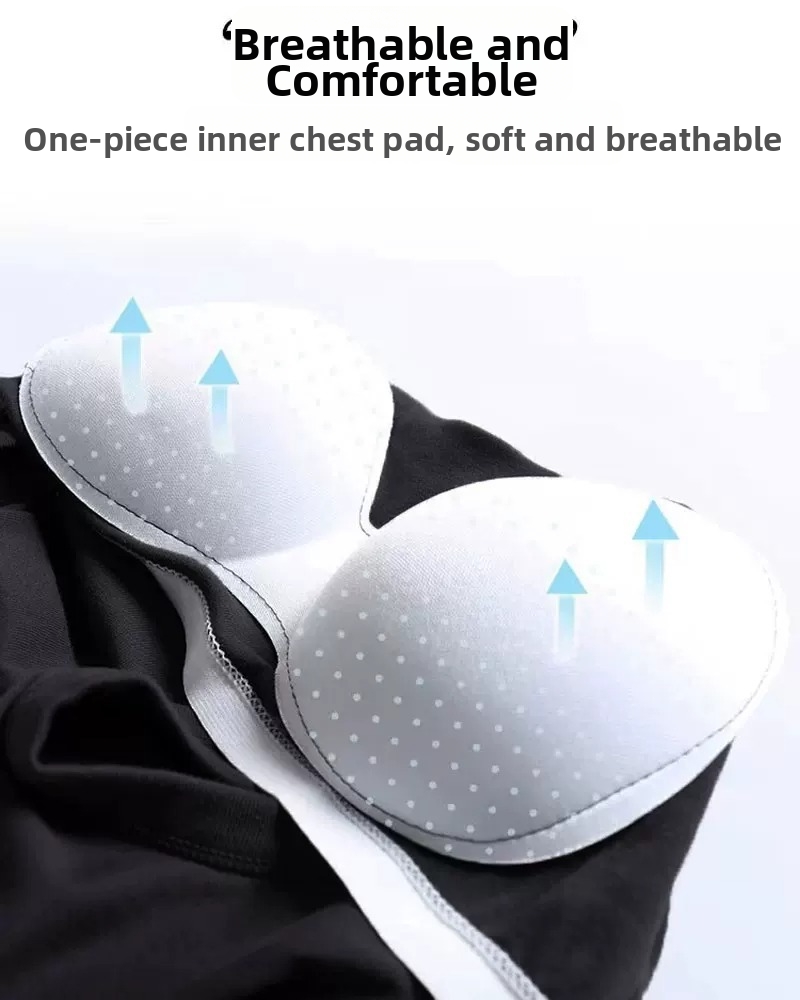 Women's Solid Colour Camisole With Wide Shoulders And Padded Bra_voghion.com