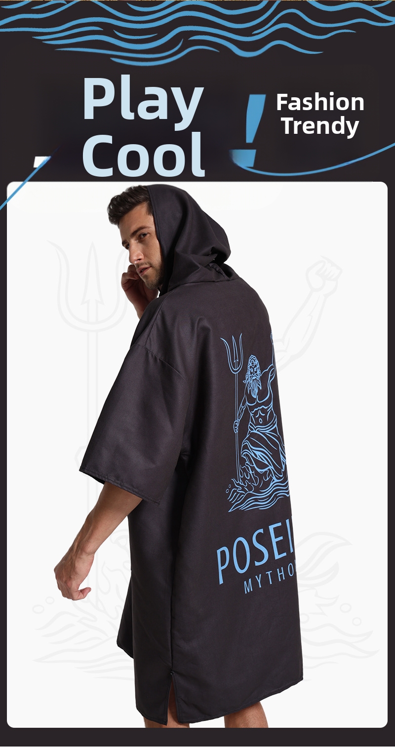 Quick Drying Change Robe Swimming Towel For Surfing And Beach_voghion.com