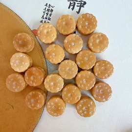 天然象牙果风化饼干配件手串项链隔珠手工DIY文玩时尚配饰