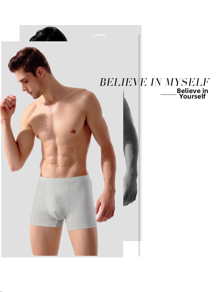 Boxer uomo in cotone caldo vita media intimo maschile trunks_voghion.com