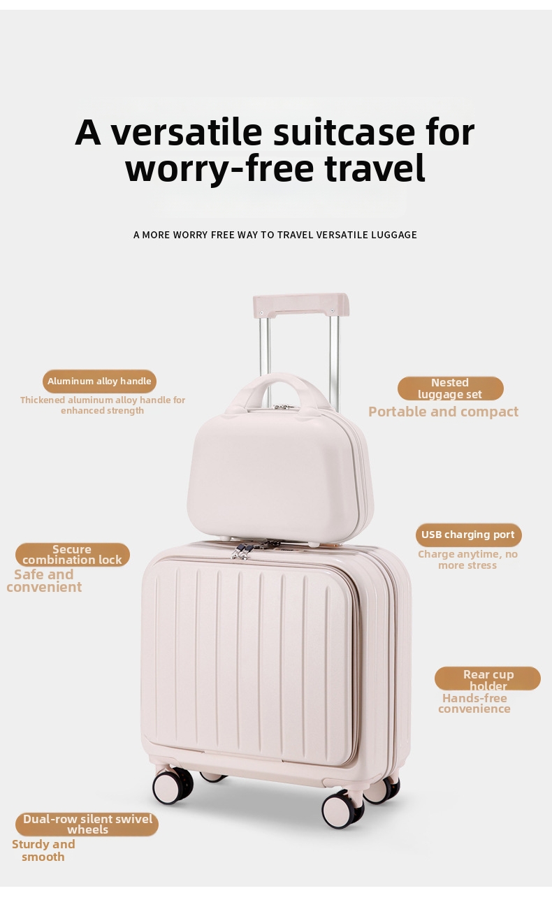 Lichte handbagage koffer met frontopening voor reizen_voghion.com