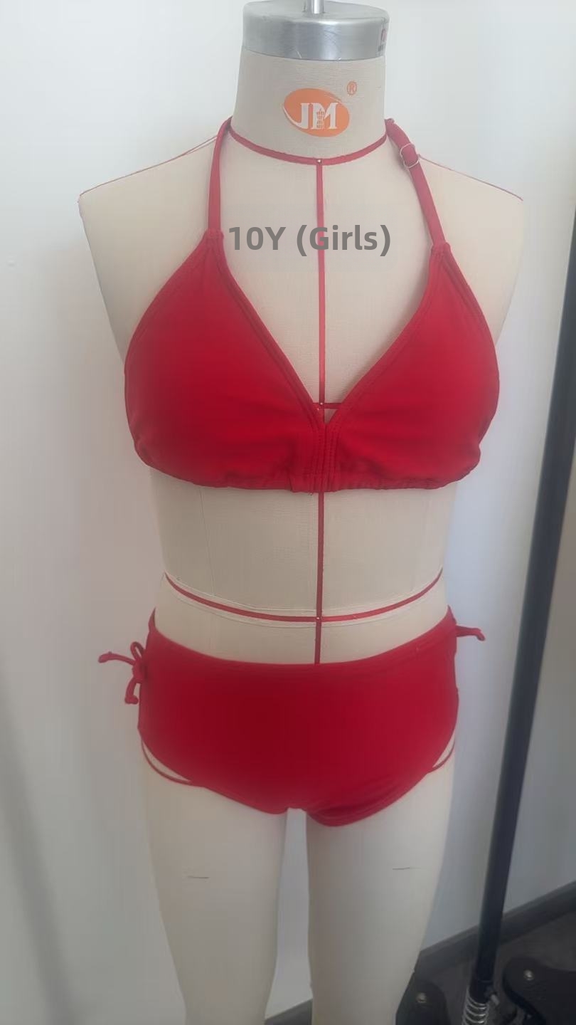 Mädchen Bikini Set Dreiteilige Bademode Mit Cartoon-druck_voghion.com
