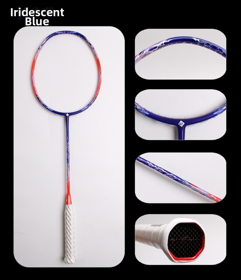 Galaxy 700 kolfiber badmintonracket ultralätt hög spänning_voghion.com