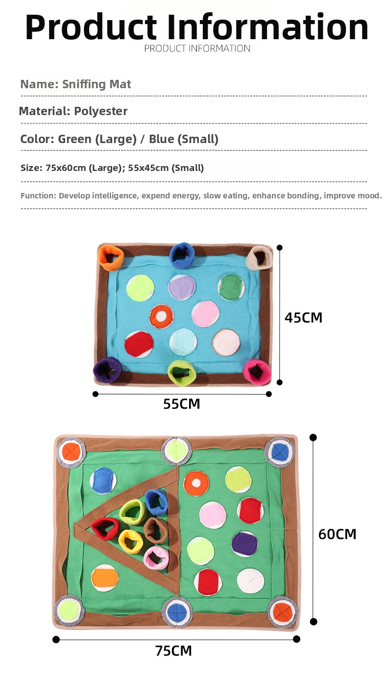 Pet Dog Sniffing Mat Large Educational Training Toy For Dogs_voghion.com