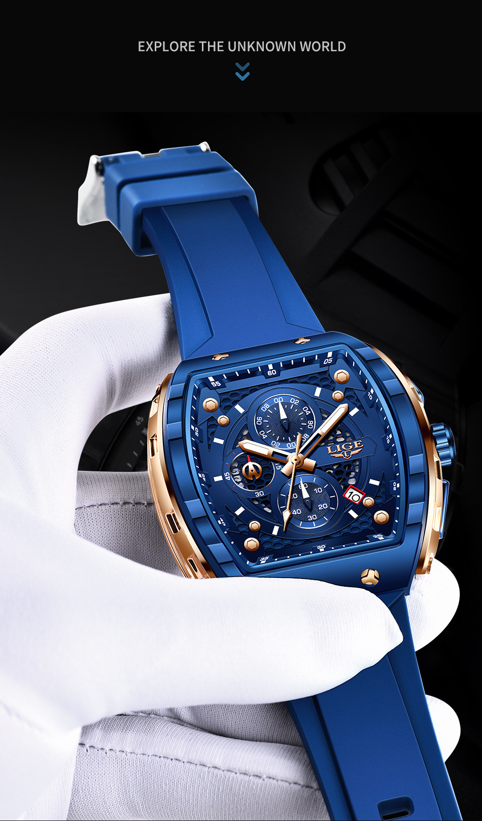 Men's Quartz Watch Multifunction Waterproof Luminous Business_voghion.com