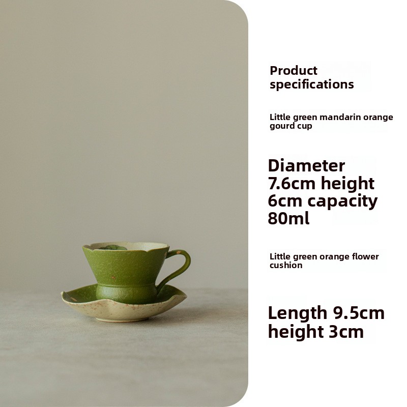 Kaffeetasse, karamellfarbene Unterglasur, Kaffeetasse mit Untertasse, handbemalt, mit Fischmotiv, Spielkeramik, goldfarben bestreut, Teetasse_voghion.com