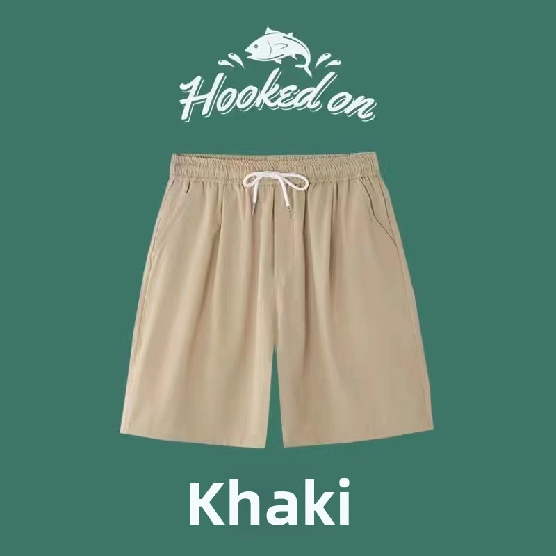 Shorts homme été décontractées plage coupe ample élastique_voghion.com