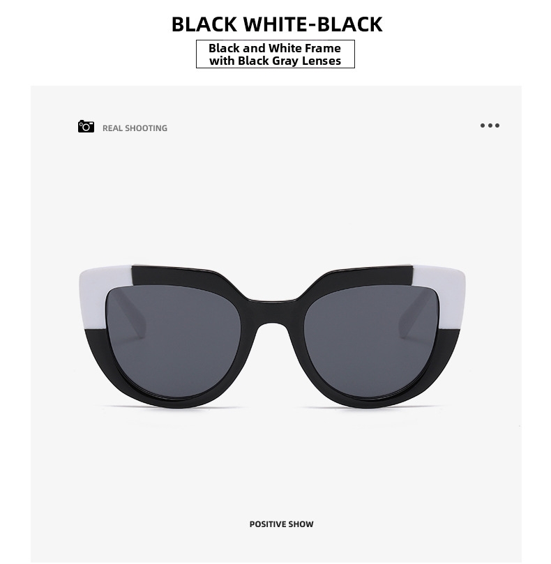 Trendy Cat Eye Sunglasses For Women Oversized Retro Sun Glasses_voghion.com