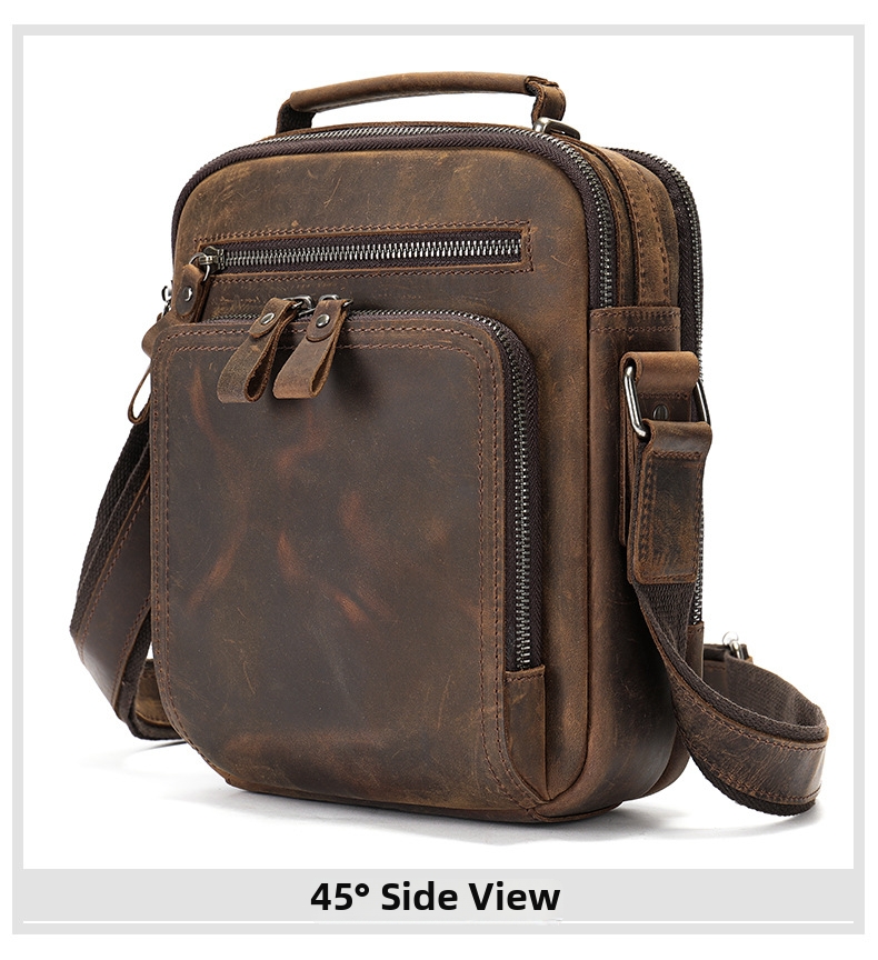 Borsa a tracolla uomo in vera pelle stile vintage retro_voghion.com