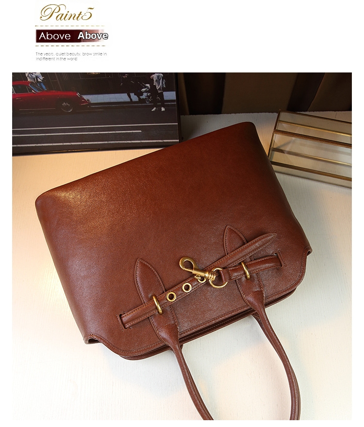Borsa a tracolla donna in vera pelle stile retro borsa a mano_voghion.com