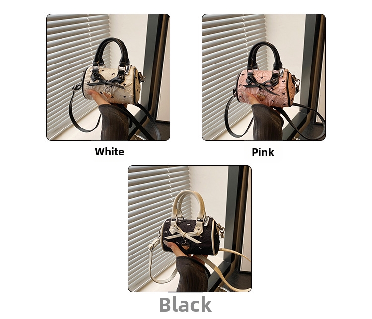 Mini boston handtas met strik van seersucker voor kinderen_voghion.com