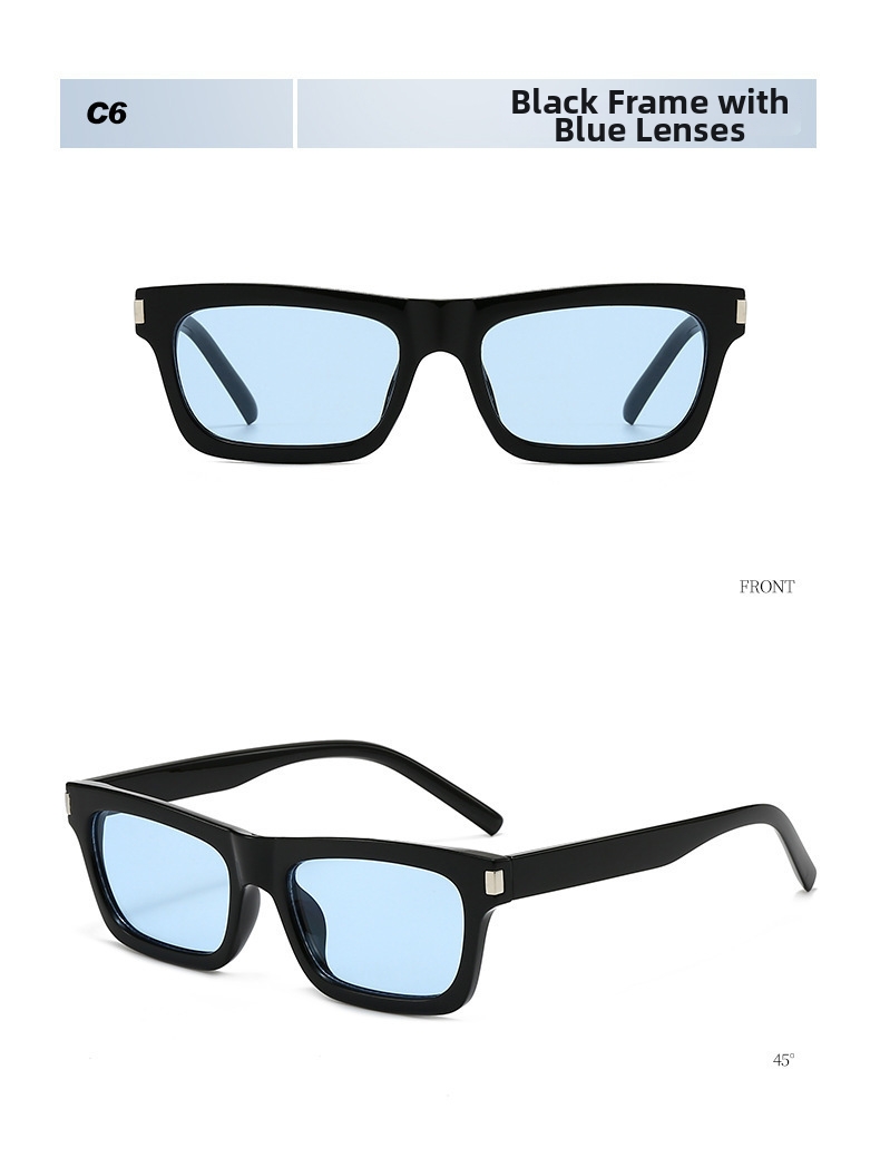 Stylish Square Frame Sunglasses Uv Protection For Women_voghion.com