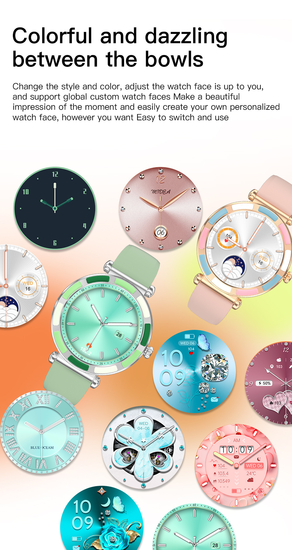 Smartwatch For Women With Bluetooth Calling And Fitness Tracker_voghion.com