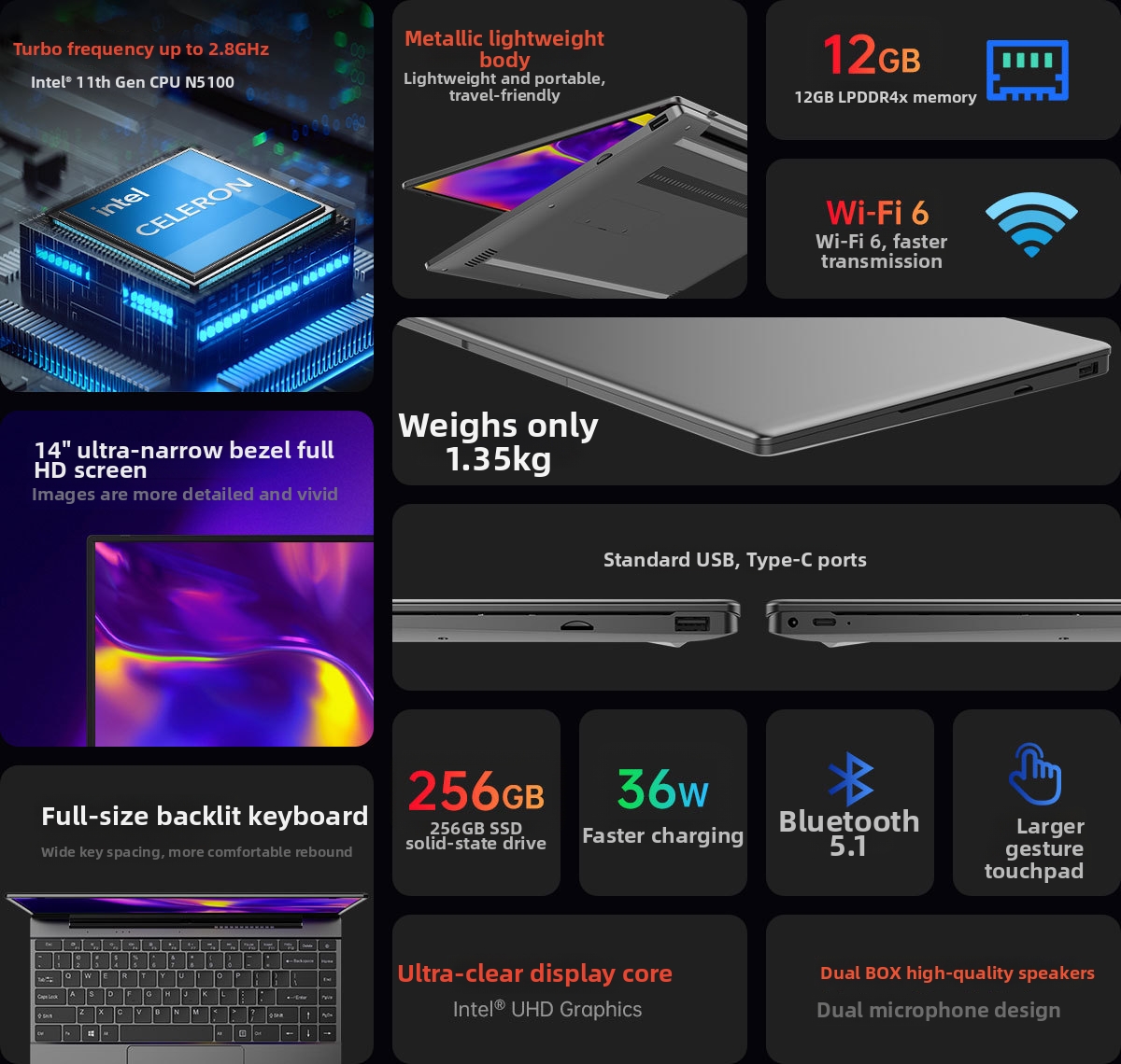 Ordinateurs portables GT BOOK 15 pouces pour le bureau, adaptés à tous et compatibles avec divers appareils._voghion.com