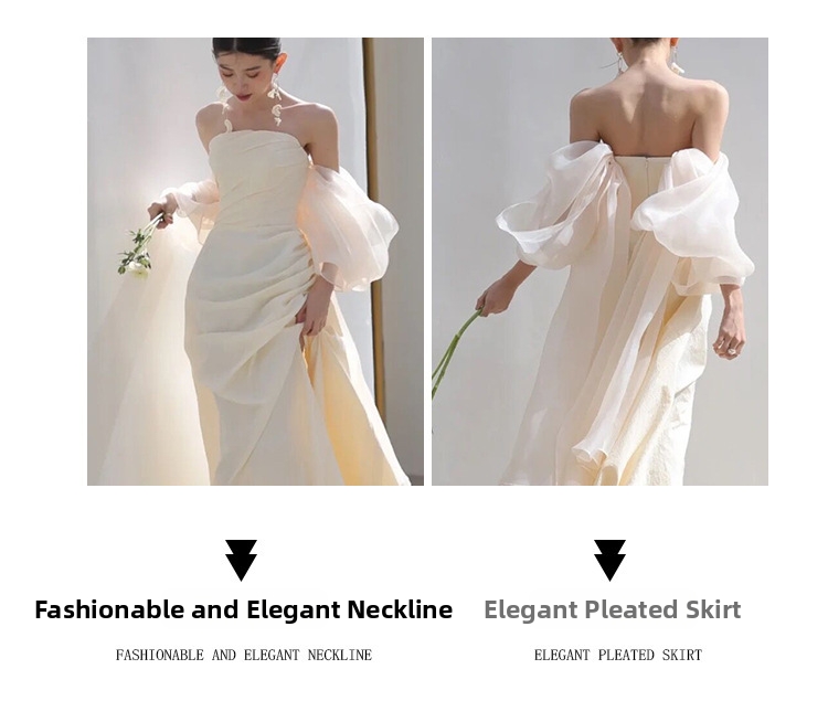 Elegant French Satin Mermaid Wedding Dress For Bride, Nature-Inspired Sweetheart Neckline Gown For Garden Ceremony_ecoleips.com