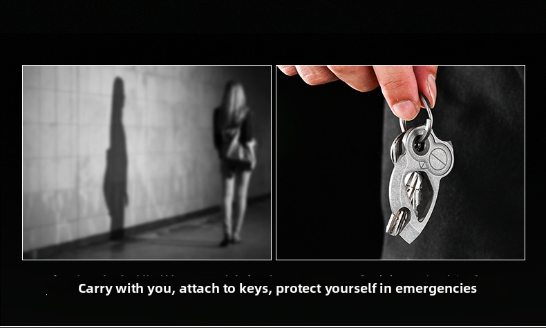 Titanium Alloy Owl Bottle Opener Portable Outdoor Tool Keychain_voghion.com