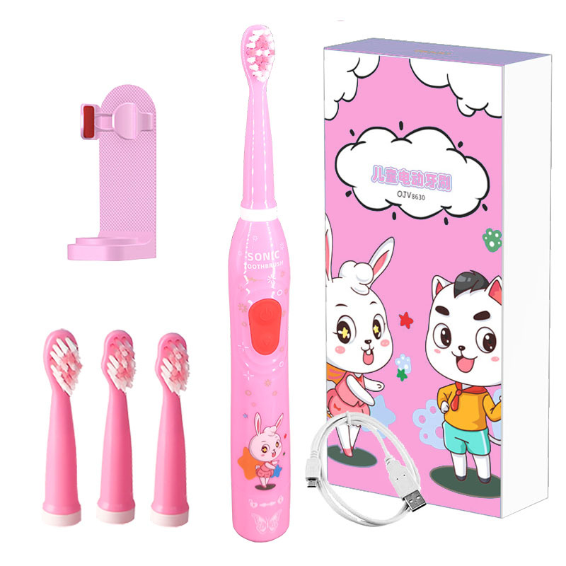 Rechargeable Electric Toothbrush for Children IPX7 Waterproof Multi-Functional Self Developed Home Personal Care Appliances_voghion.com