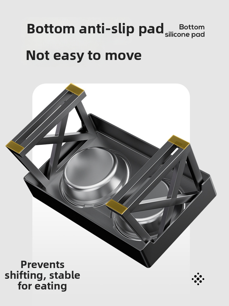 Elevated Slow Feeder Dog Bowl For Large Dogs With Neck Support_voghion.com