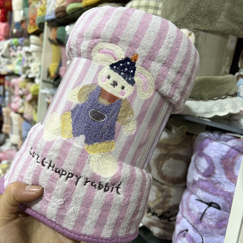 Small Factory Animal Paradise Cartoon Series Large Towel Bath Towel Dry Hair Cap Soft Absorbent and Lint-Free