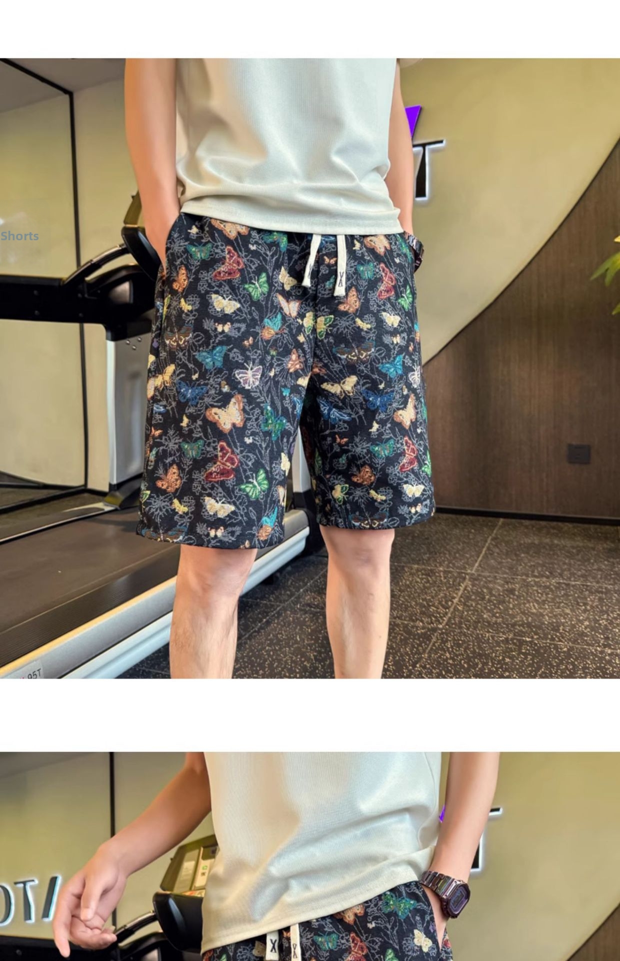 Men's Clothing Men's Quick Drying Floral Beach Surfing Shorts Casual Straight Leg Mid-Length Outdoor Summer Fashionable Clothing_viptrois.com