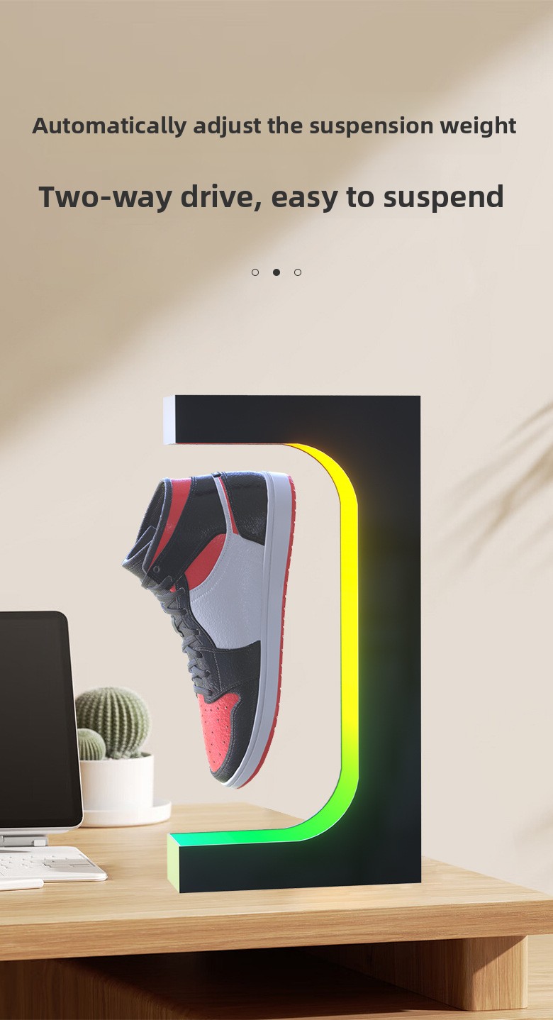 Maglev Rotating Led Shoe Display Stand For Store Exhibition_voghion.com