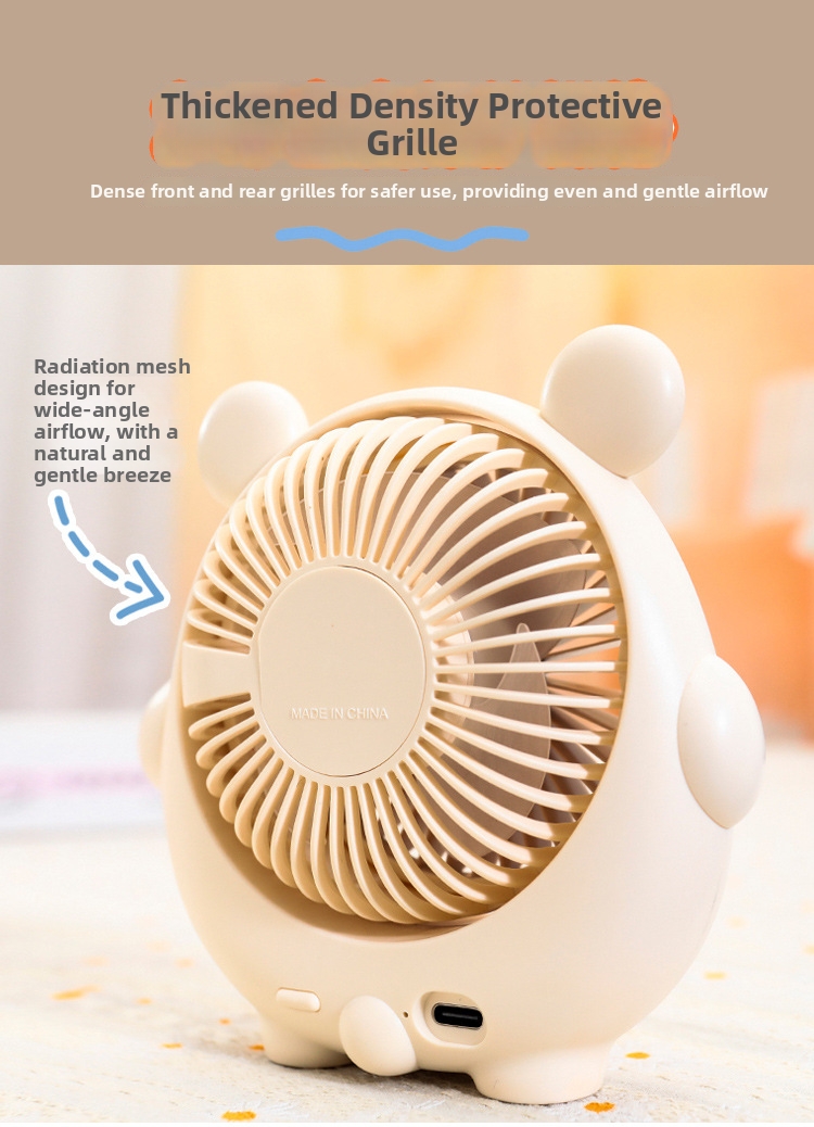 Desktop Usb Fan Rechargeable Portable Cooling Fan For Children_voghion.com