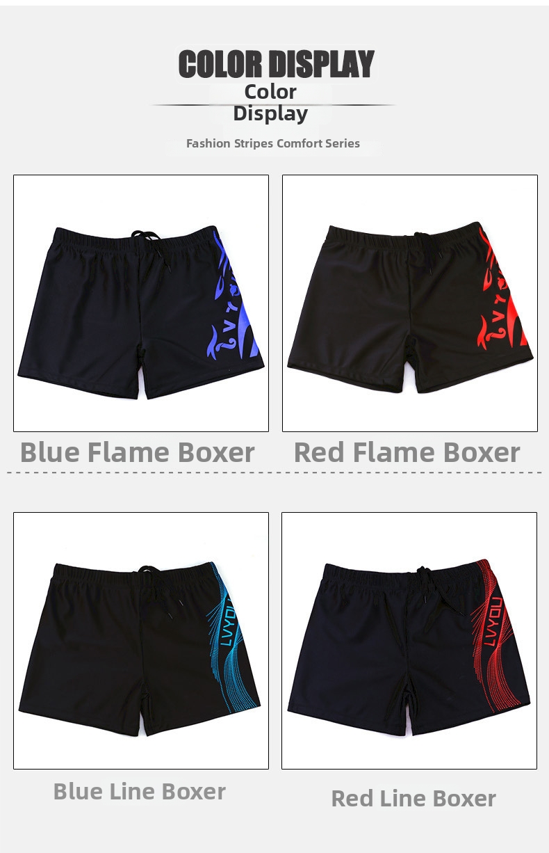 Herren Badehose Mit Hohem Bund Konservativer Schnitt Für Herren_voghion.com
